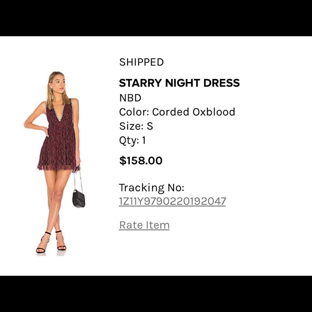 NBD starry night dress